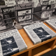 Sit on it: A bench cushioned by the print experience.